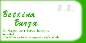 bettina burza business card